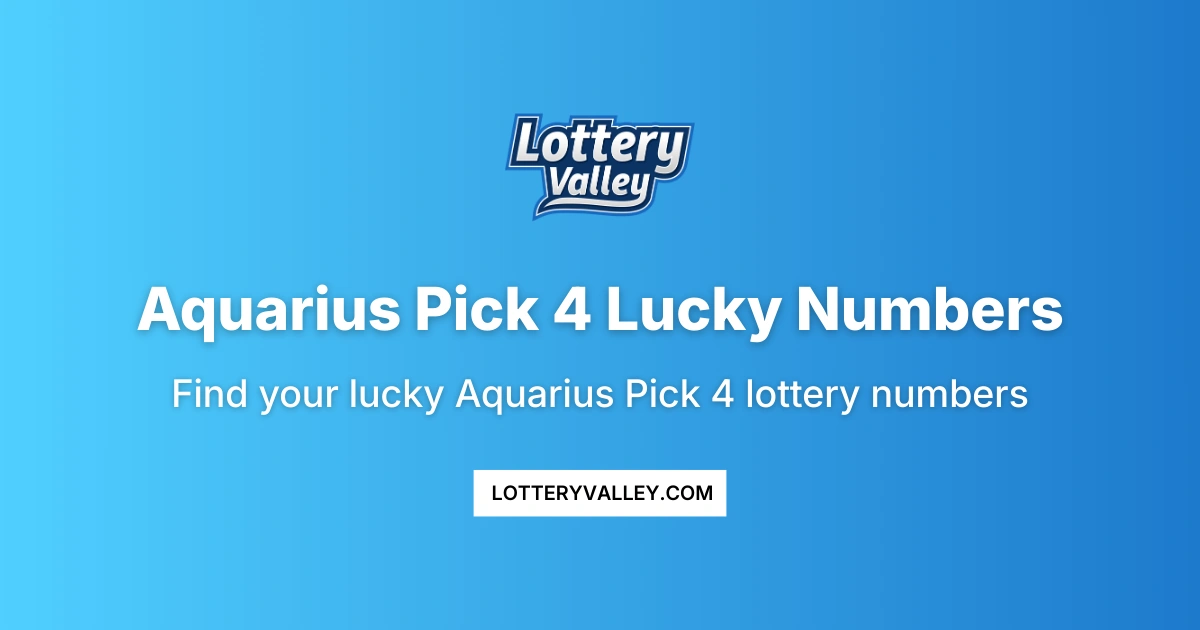 Aquarius Pick 4 Lucky Numbers - Daily Predictions