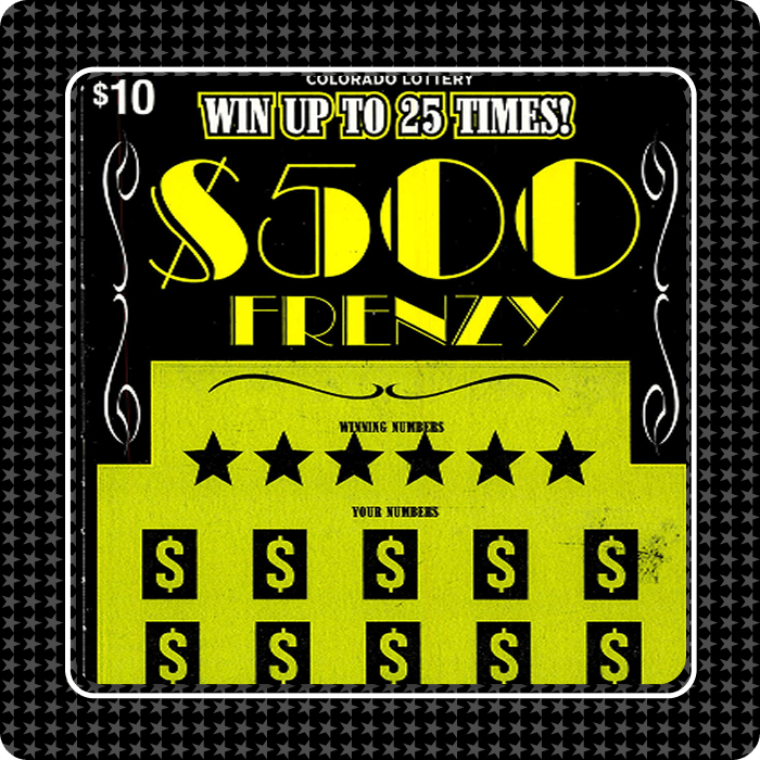 $500 Frenzy Scratch-Off Ticket