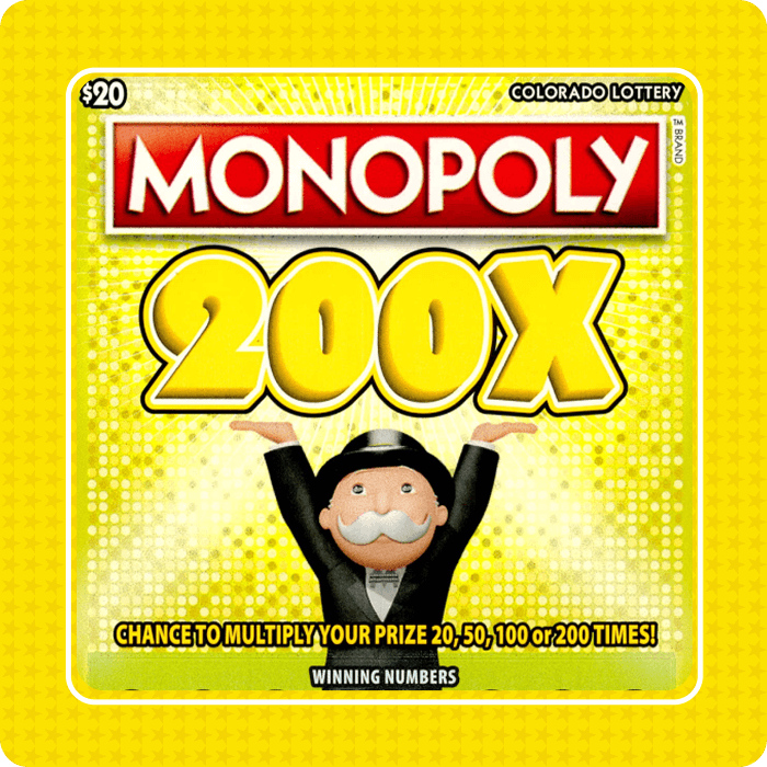 Monopoly 200X Scratch-Off Ticket