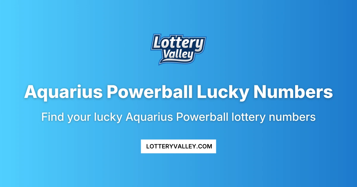 Aquarius Powerball Lucky Numbers - Daily Predictions