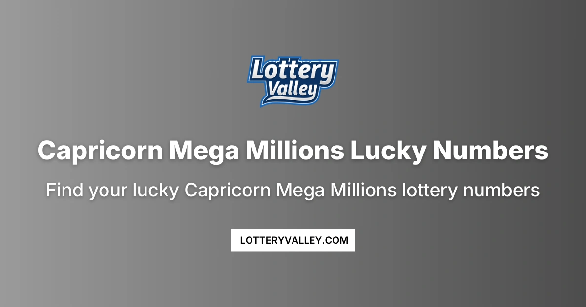 Capricorn Mega Millions Lucky Numbers - Daily Predictions