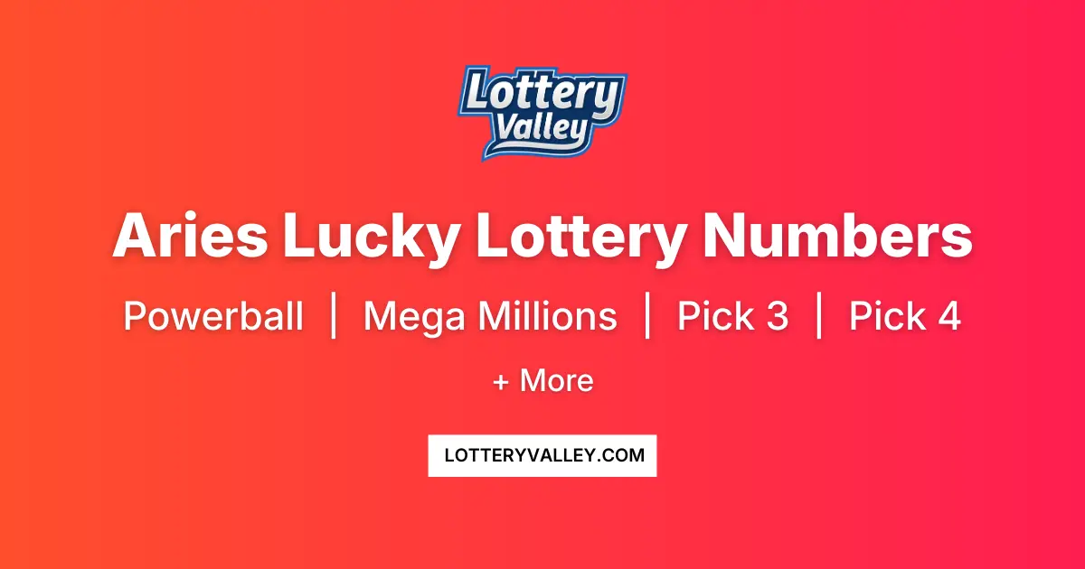 Aries Lucky Lottery Numbers - Daily Horoscope Numbers